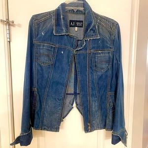 NEW WITHOUT TAGS! Armani Jeans denim jacket size 10